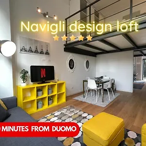 Navigli Design Loft - 7 Stops From Duomo, Ac, Netflix Appartamento